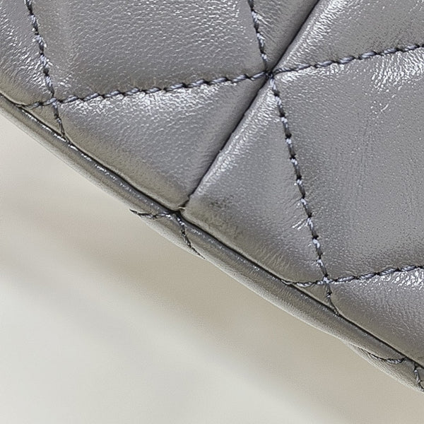 Quilted Lambskin Gray