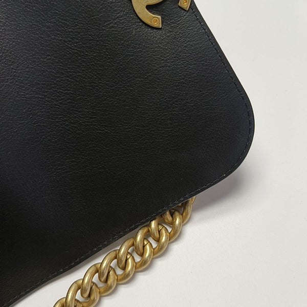Quilted Calfskin Shoulder Bag Black
