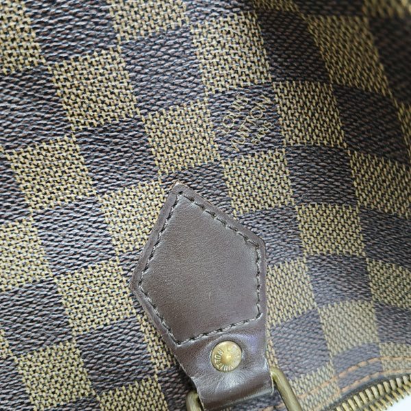 SPEEDY 30 Damier Ebene Coated Canvas Brown