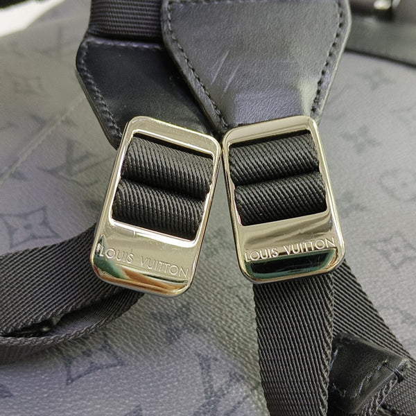 CHRISTOPHER PM Monogram Coated Canvas Gray