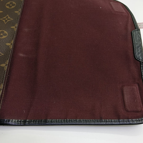 Monogram Coated Canvas Shoulder Bag Brown