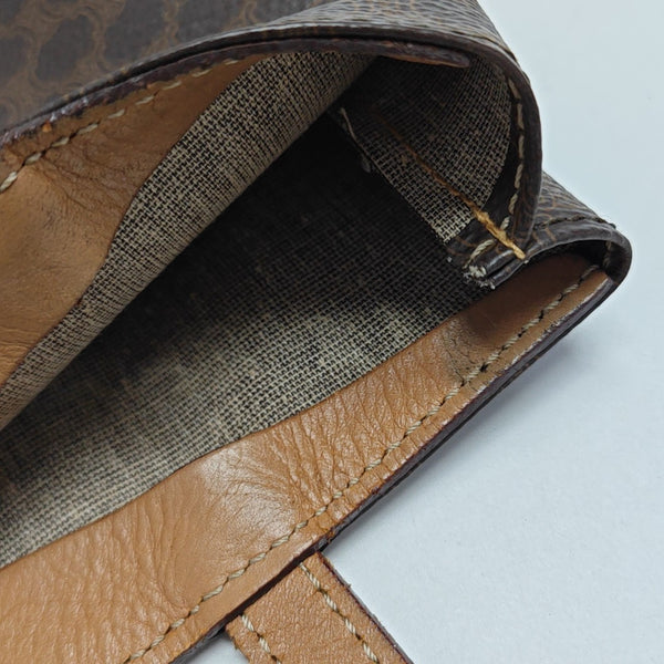 Coated Canvas Tote Bag Brown
