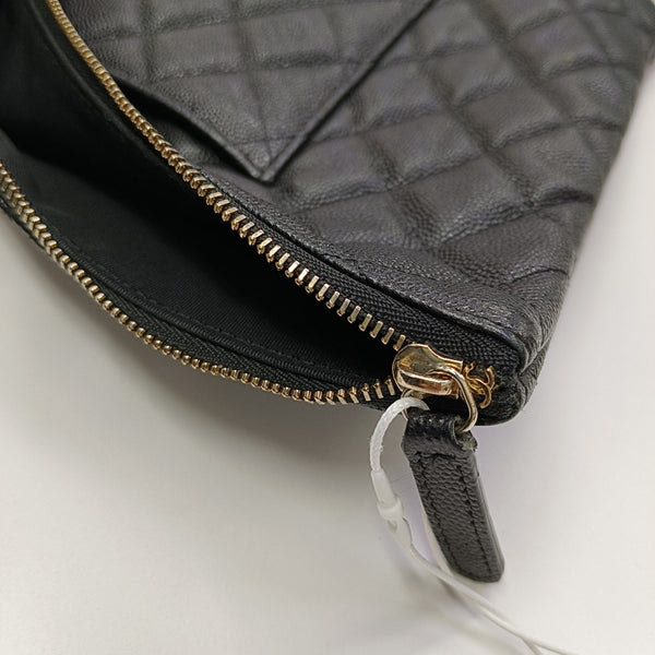 Quilted Grained Calfskin Black