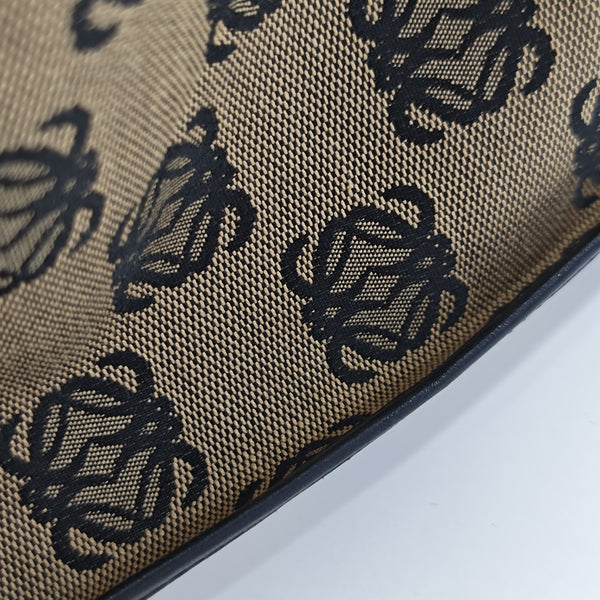 Monogram Canvas Shoulder Bag Beige