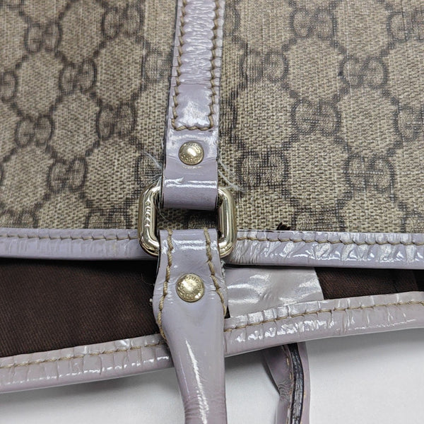 Monogram Coated Canvas Tote Bag Beige