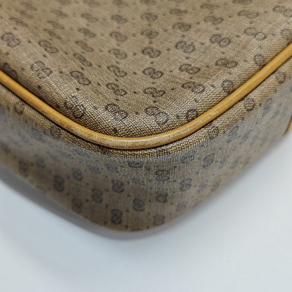 Monogram Coated Canvas Shoulder Bag Brown