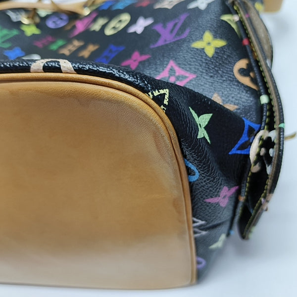 LV × TM NÉONOÉ MM Monogram Coated Canvas Black