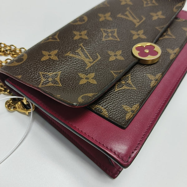 FLORE Monogram Coated Canvas Brown