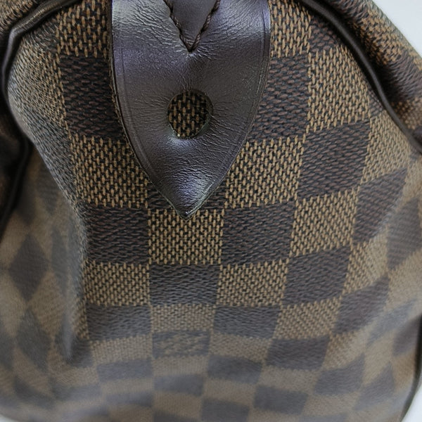 SPEEDY 30 Damier Ebene Coated Canvas Brown