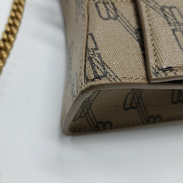Hourglass Small Coated Canvas Brown