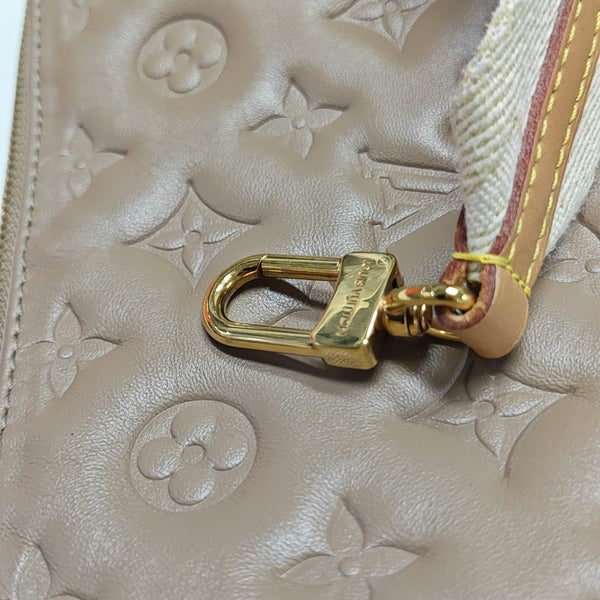 COUSSIN PM Monogram Lambskin Brown