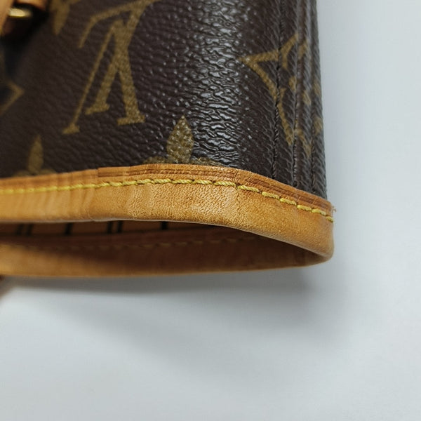 NEVERFULL MM Monogram Coated Canvas Brown