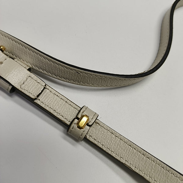 Authenticated pre-owned Horsebit 1955 Mini Coated Canvas Beige - Shoulder Bag at Looply