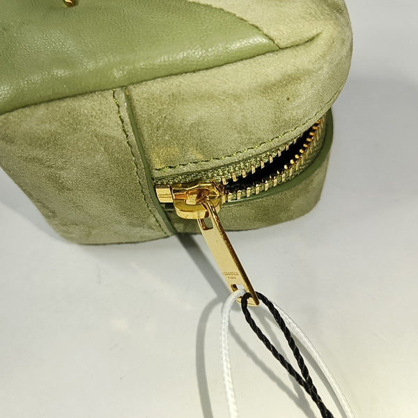 MONOGRAM BLOGGER Suede Green Coin Purse