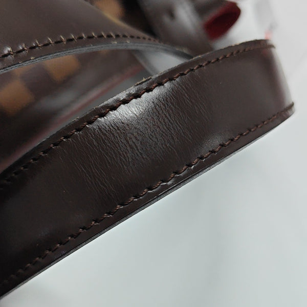 HAMPSTEAD MM Damier Ebene Coated Canvas Brown