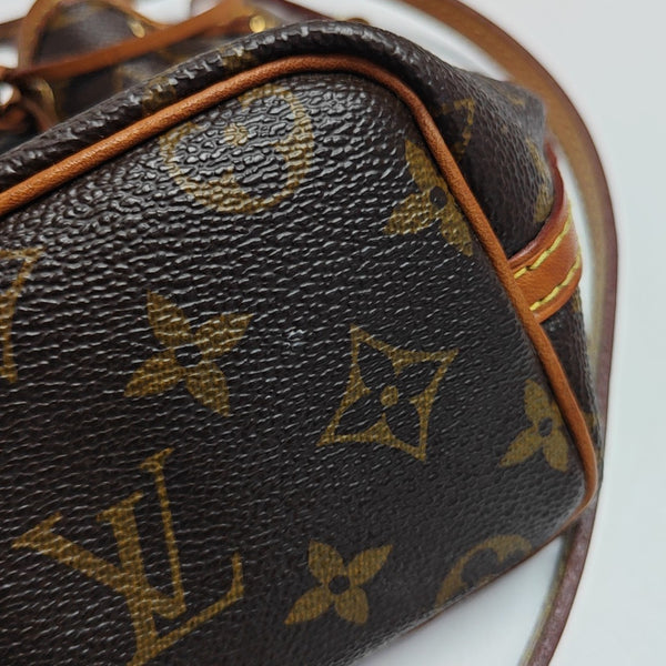 NÉONOÉ Nano Monogram Coated Canvas Brown