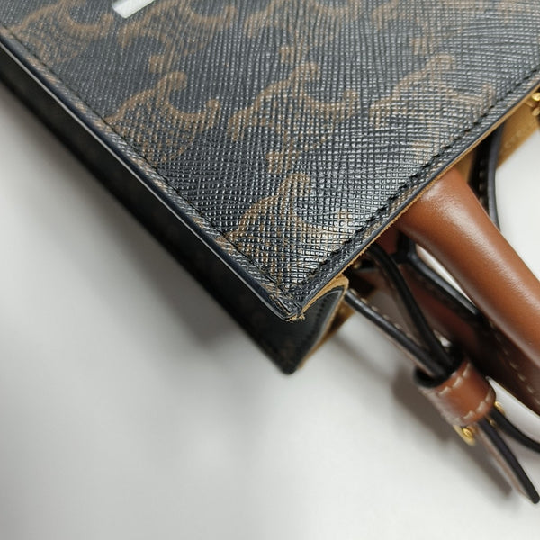 CABAS CELINE Mini Coated Canvas Brown