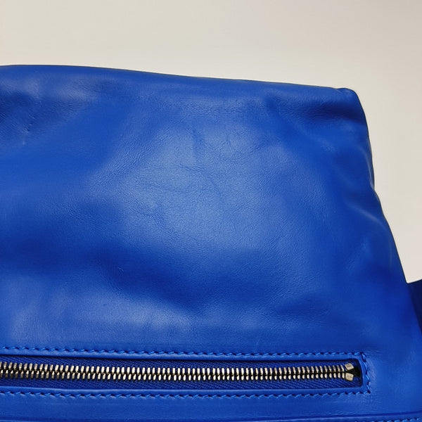 Paper Small Calfskin Blue