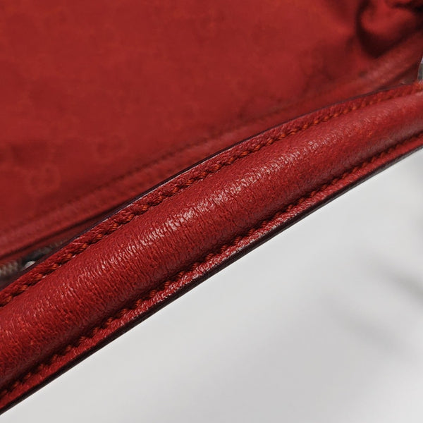 Monogram Canvas Top Handle Bag Red