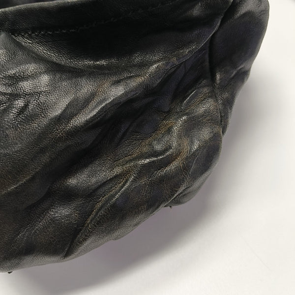 Calfskin Shoulder Bag Black