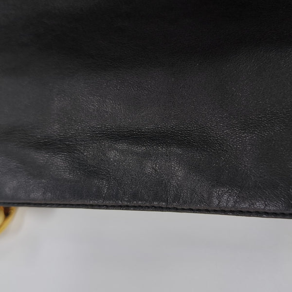 Lambskin Shoulder Bag Black