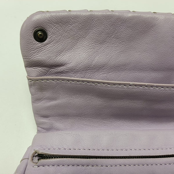 Lambskin Shoulder Bag Purple