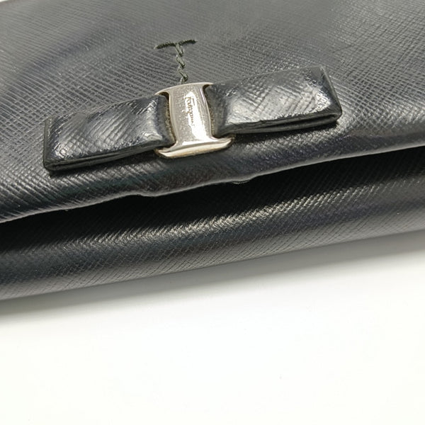 Vara Calfskin Black Wallet