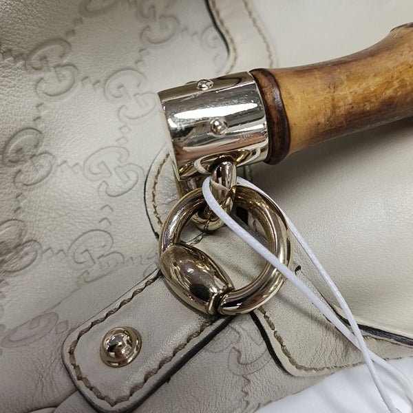 Bamboo 1947 Large Monogram Calfskin Beige