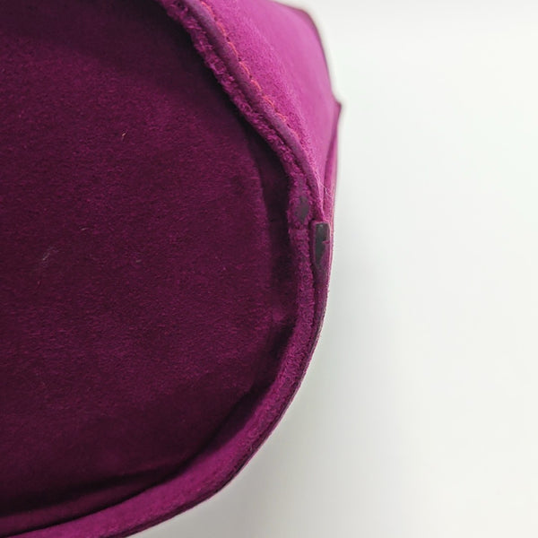 Suede Bucket Bag Red
