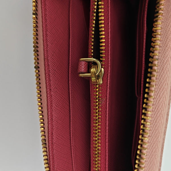Saffiano Calfskin Wallet Pink