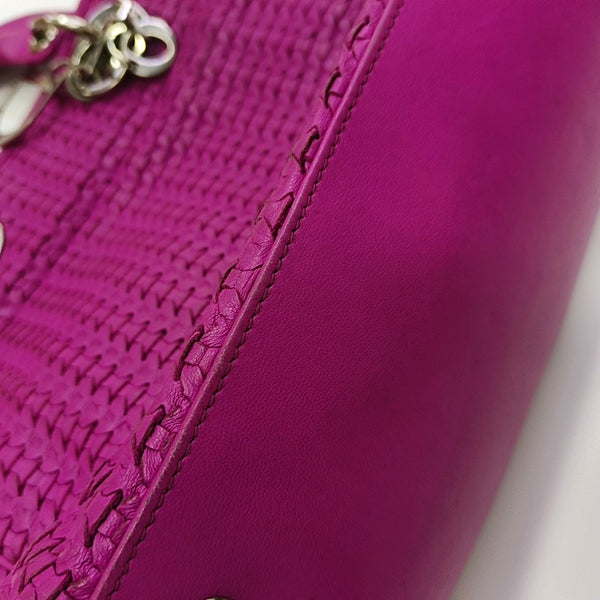 Authenticated pre-owned Diorissimo Calfskin Red - Tote Bag at Looply