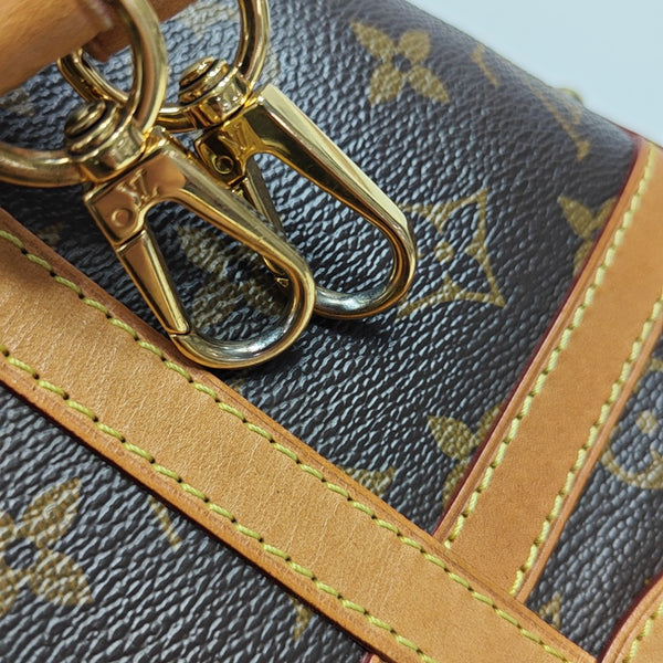 DUFFLE Monogram Coated Canvas Brown