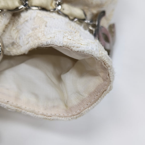 Fabric Top Handle Bag White