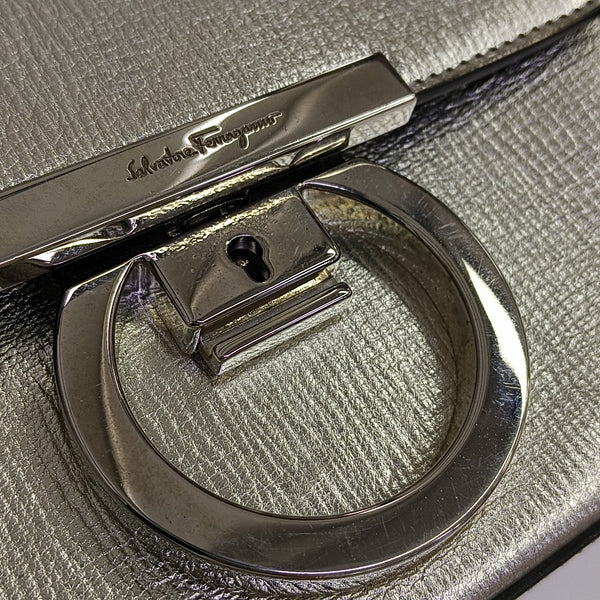 Gancino Calfskin Silver