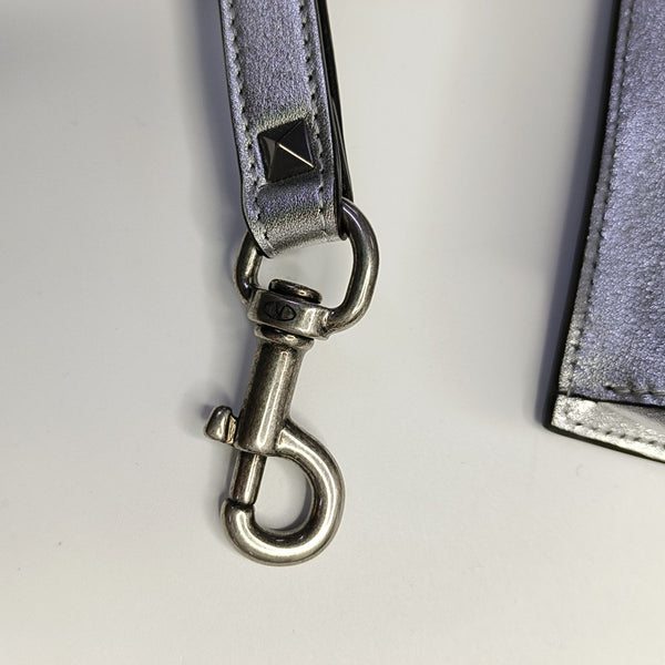 Vltn Calfskin Silver