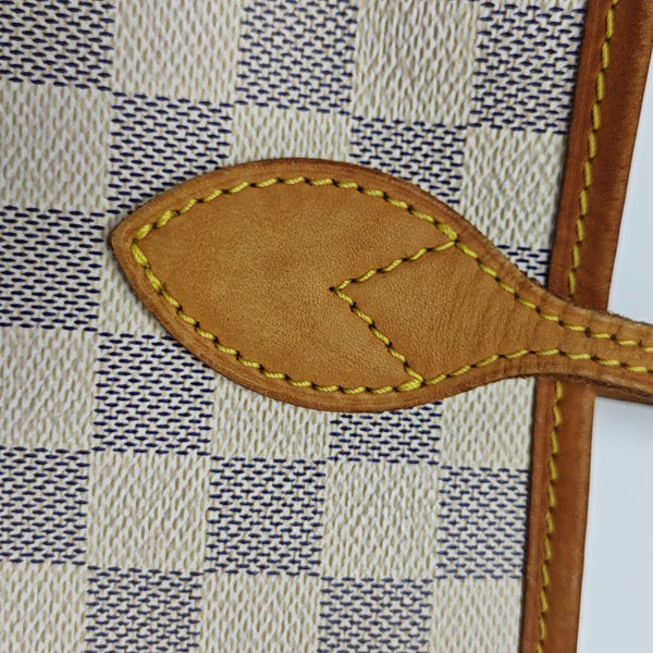 NEVERFULL MM Damier Azur Coated Canvas Beige