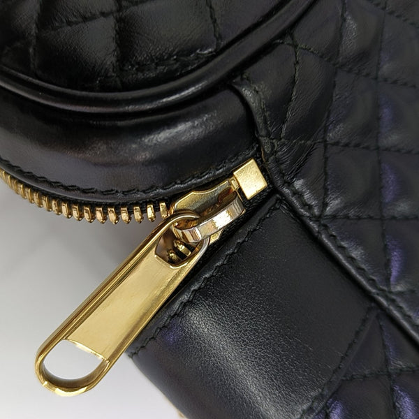 Zumi Quilted Calfskin Black
