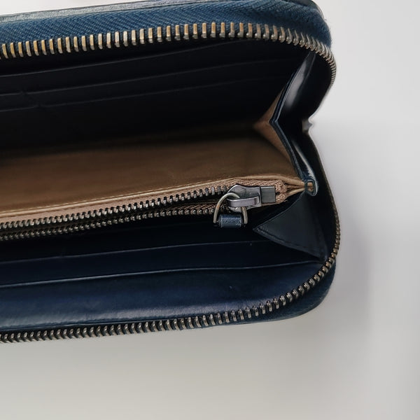 Calfskin Wallet Blue
