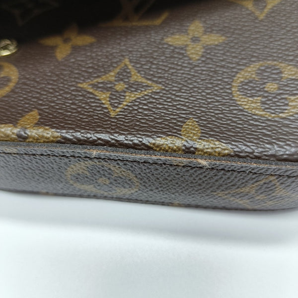 FÉLICIE Monogram Coated Canvas Brown