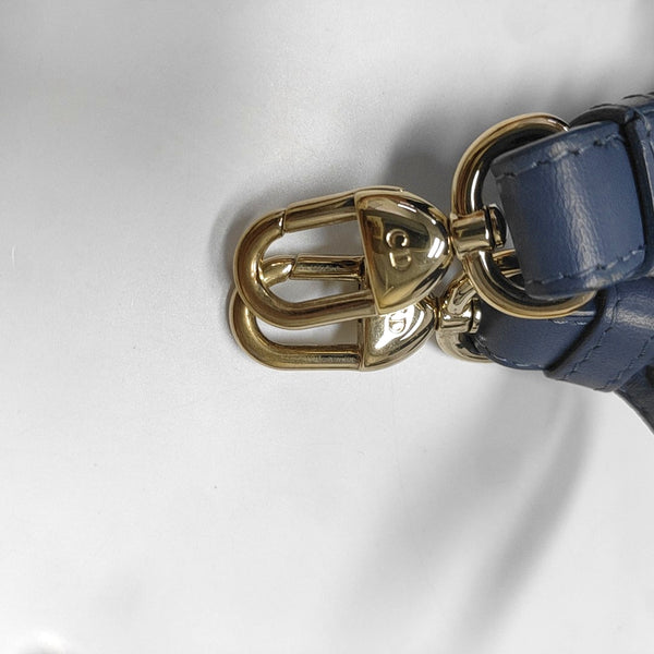 Lady Dior Small Cannage Lambskin Blue