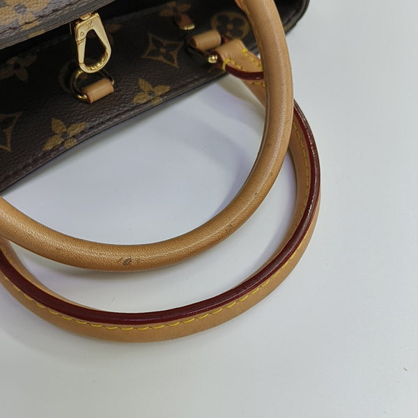 MONTAIGNE BB Monogram Coated Canvas Brown