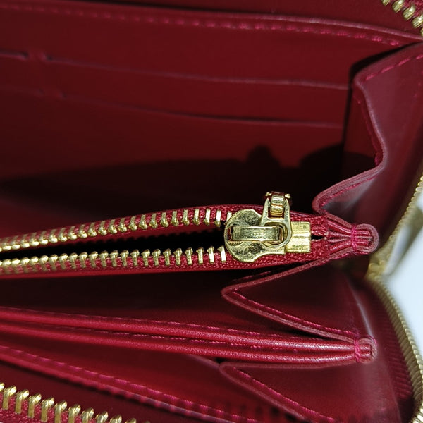 ZIPPY Patent Leather Red Wallet