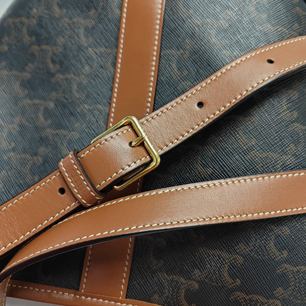 TRIOMPHE CANVAS Small Coated Canvas Brown