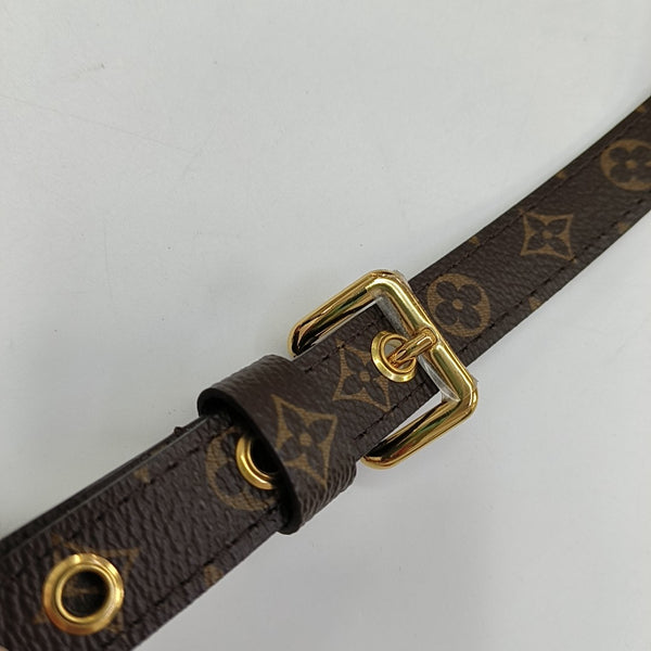 SAC PLAT BB Monogram Coated Canvas Brown