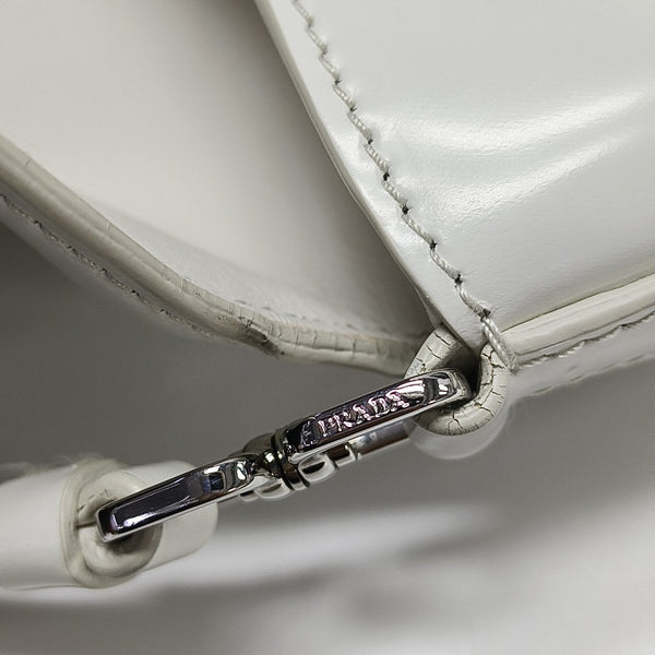 Cleo Saffiano Calfskin White