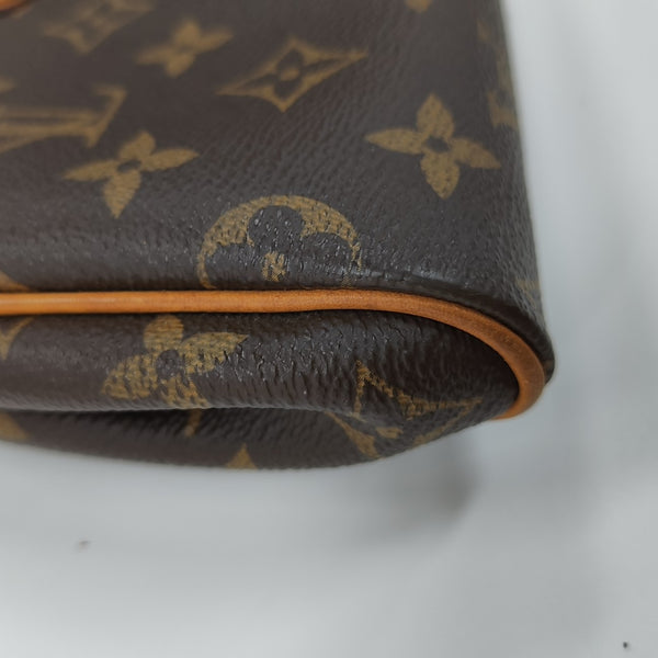 EVA Monogram Coated Canvas Brown