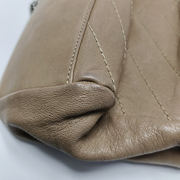 NOLITA Small Chevron Lambskin Beige