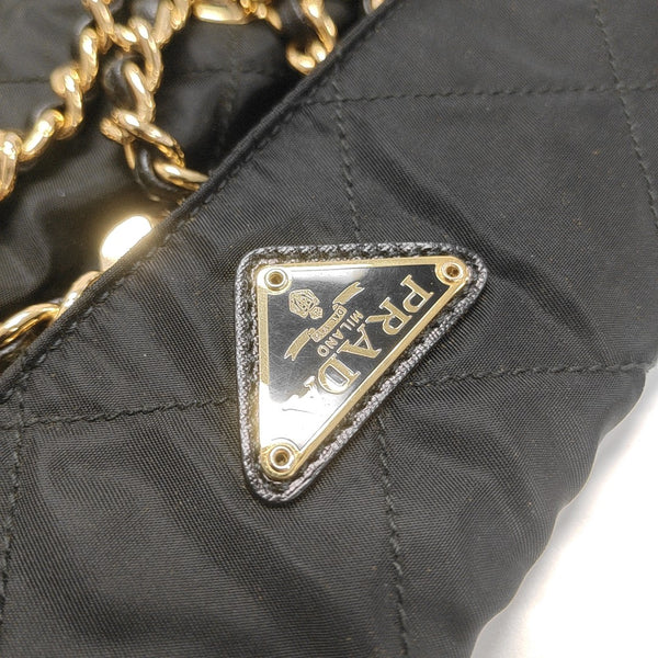 Nylon Quilted Nylon Black