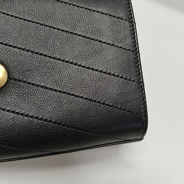 Quilted Calfskin Belt Bag Black