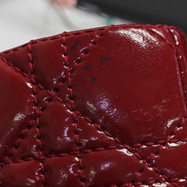 Dior Soft Large Cannage Patent Leather Red